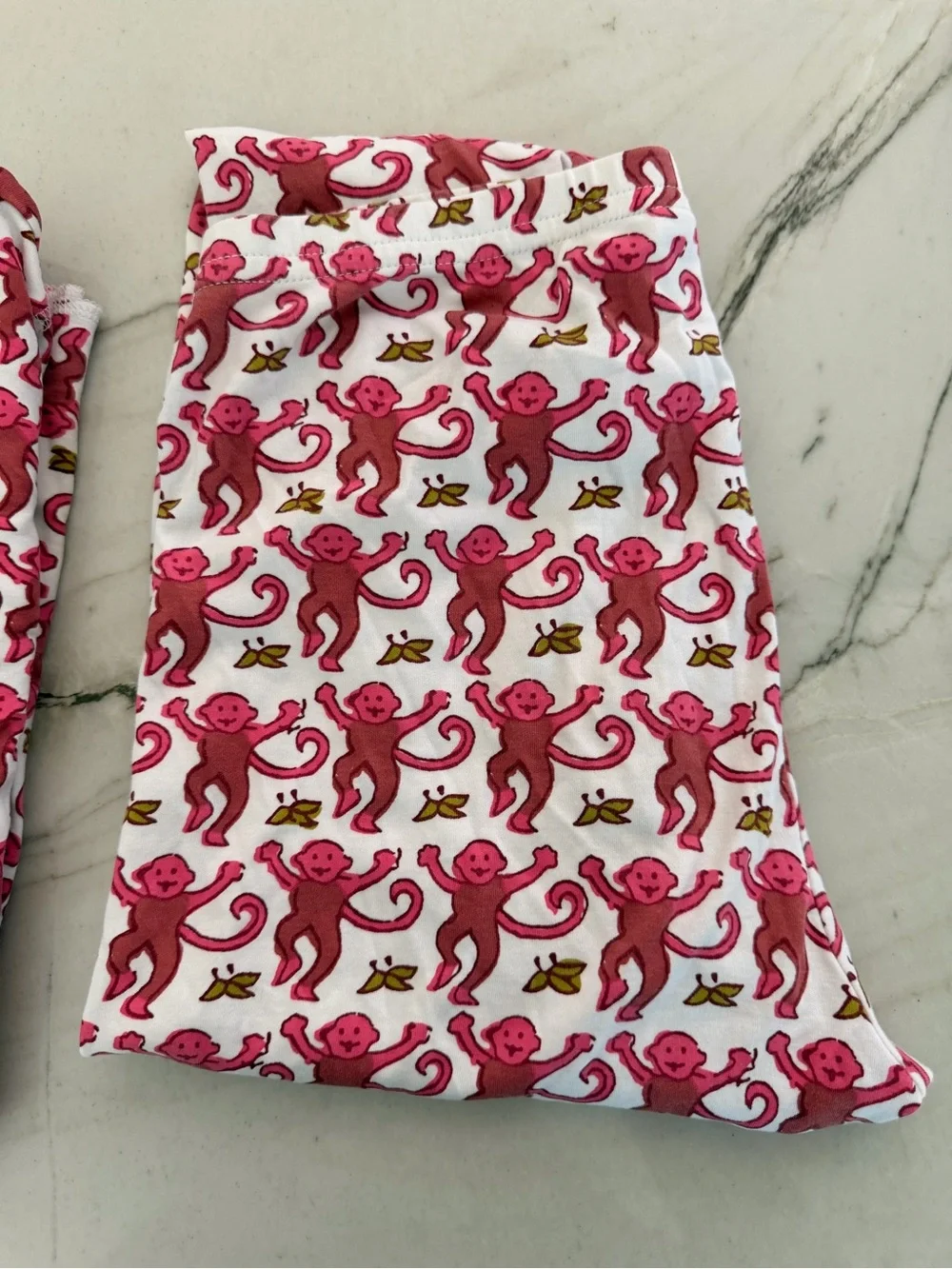 Roller Rabbit Pink Monkey Pajama Set Size 14 Girls